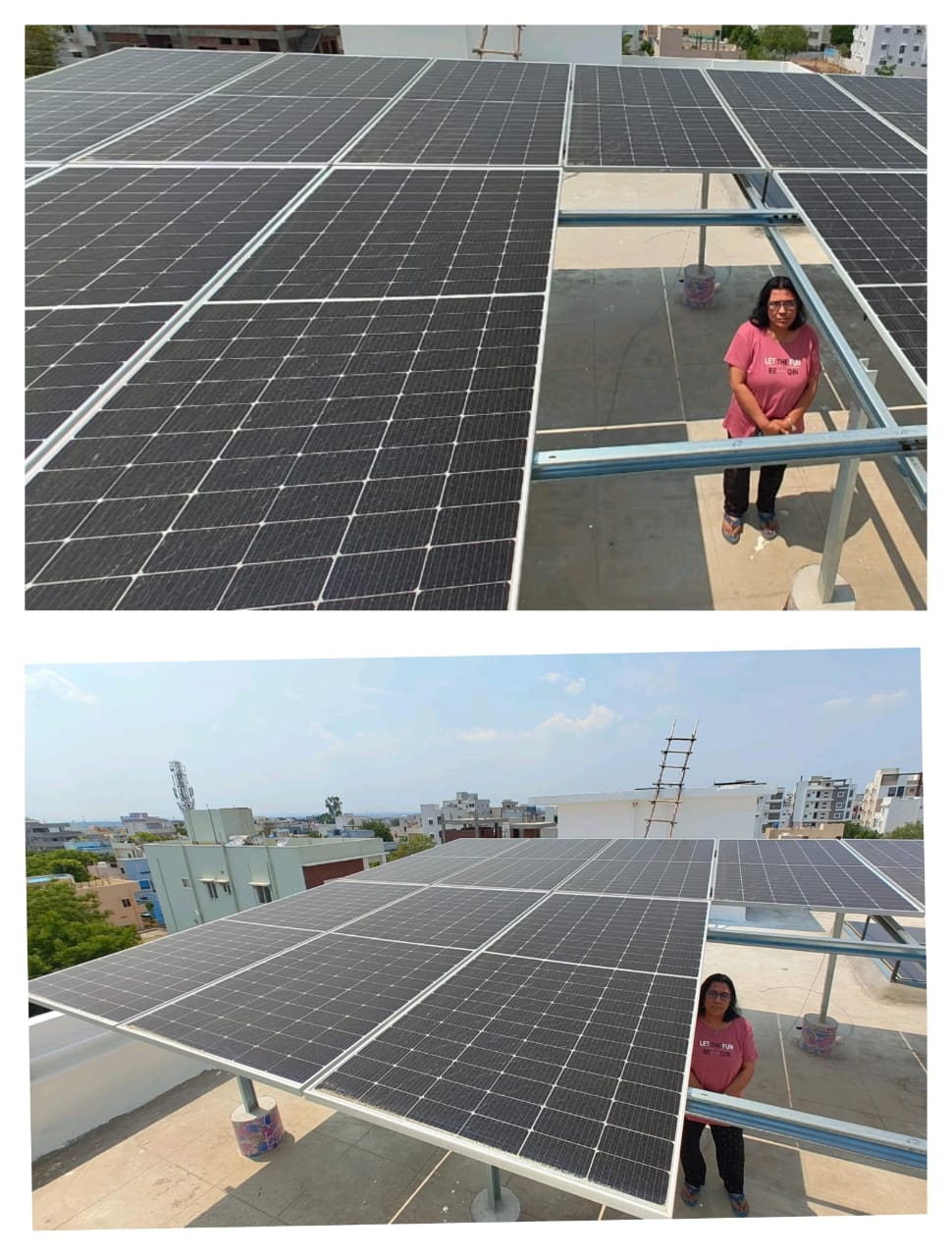 installation for solar panels